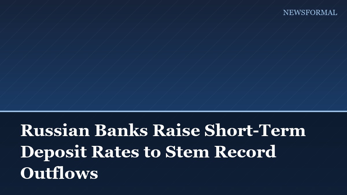 Russian Banks Raise Short-Term Deposit Rates to Stem Record Outflows