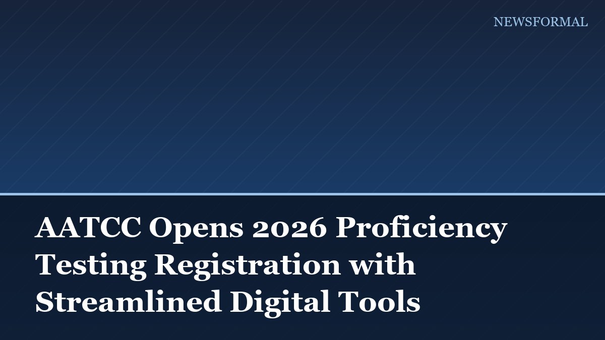 AATCC Opens 2026 Proficiency Testing Registration with Streamlined Digital Tools