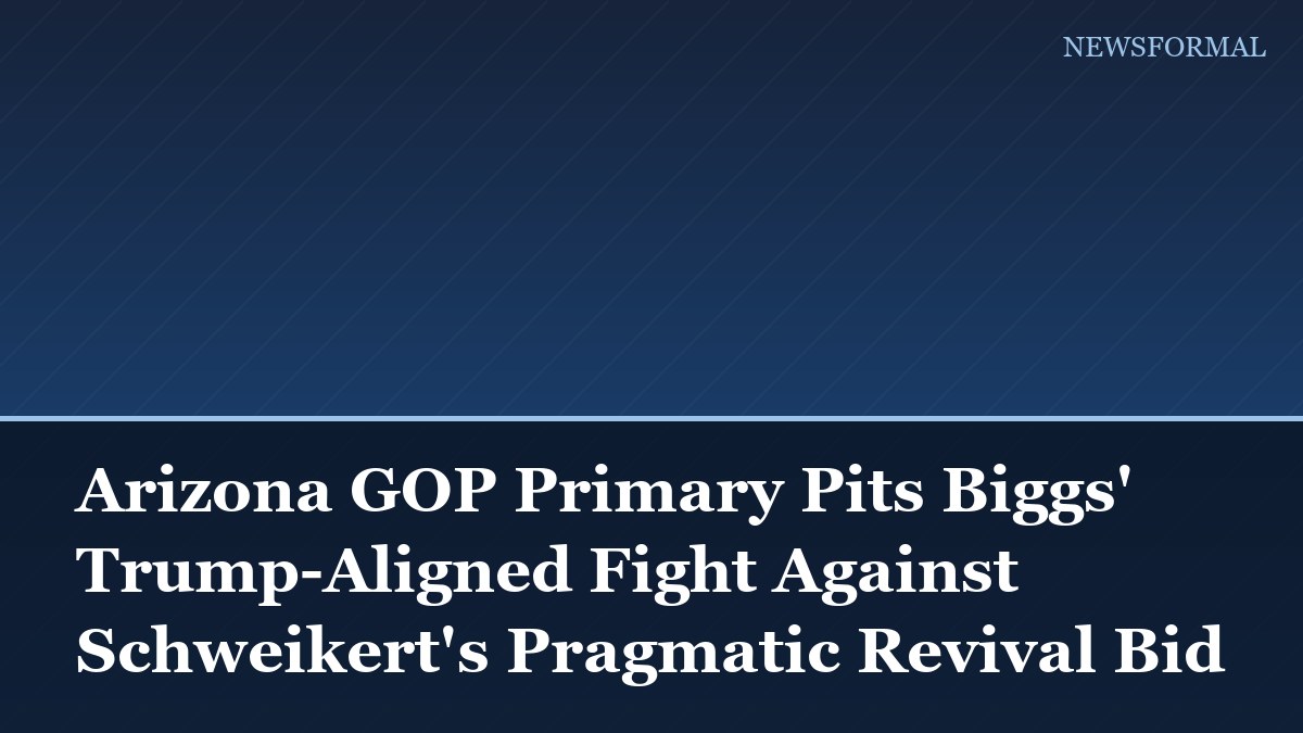 Arizona GOP Primary Pits Biggs' Trump-Aligned Fight Against Schweikert's Pragmatic Revival Bid