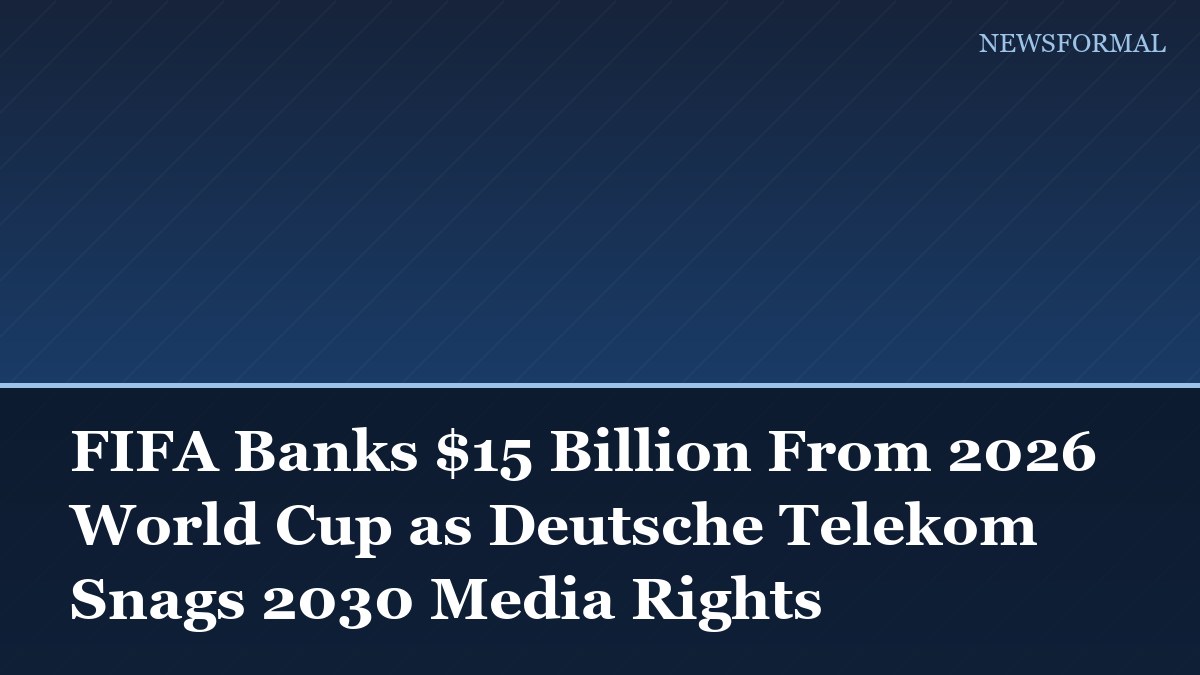 FIFA Banks $15 Billion From 2026 World Cup as Deutsche Telekom Snags 2030 Media Rights