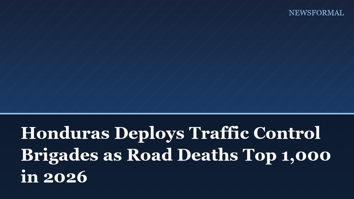 Honduras Deploys Traffic Control Brigades as Road Deaths Top 1,000 in 2026