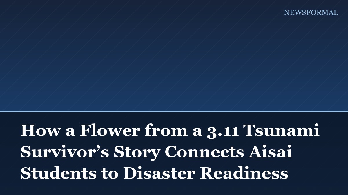 How a Flower from a 3.11 Tsunami Survivor’s Story Connects Aisai Students to Disaster Readiness