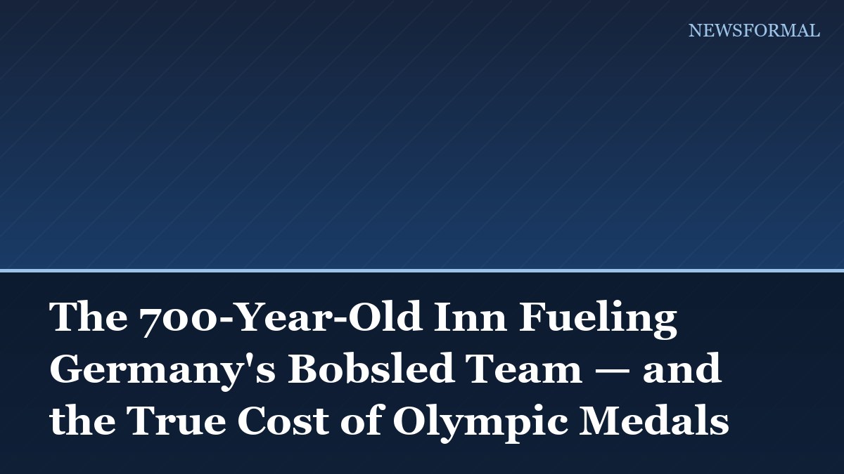 The 700-Year-Old Inn Fueling Germany's Bobsled Team — and the True Cost of Olympic Medals