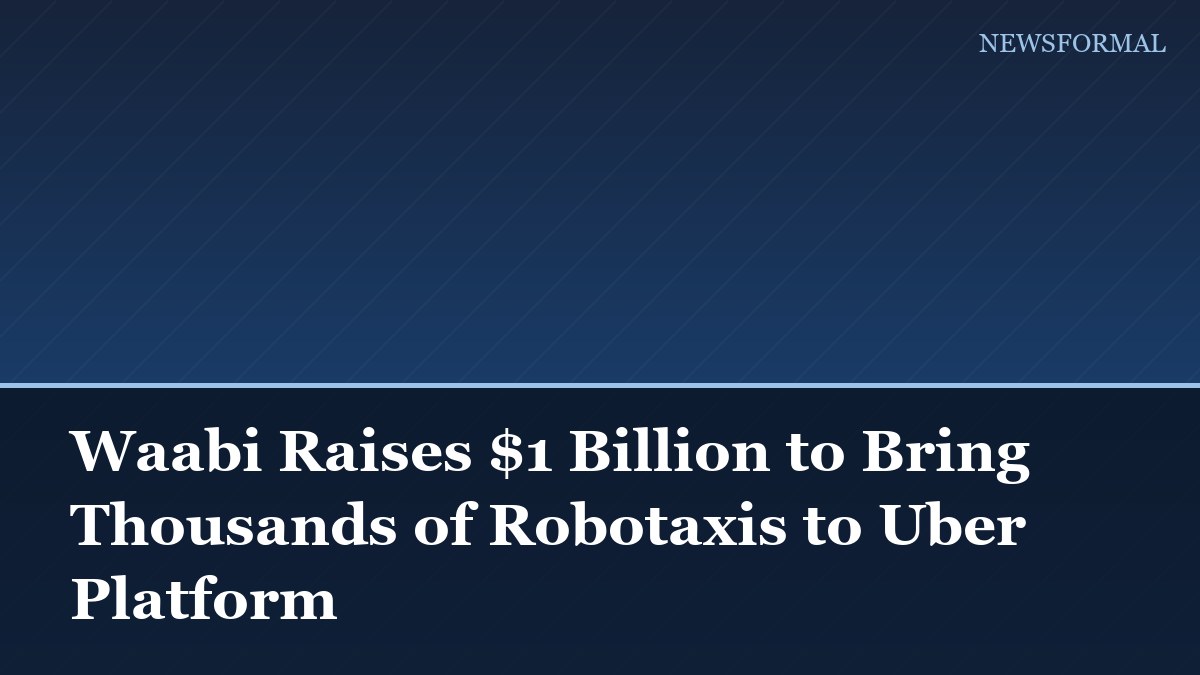Waabi Raises $1 Billion to Bring Thousands of Robotaxis to Uber Platform