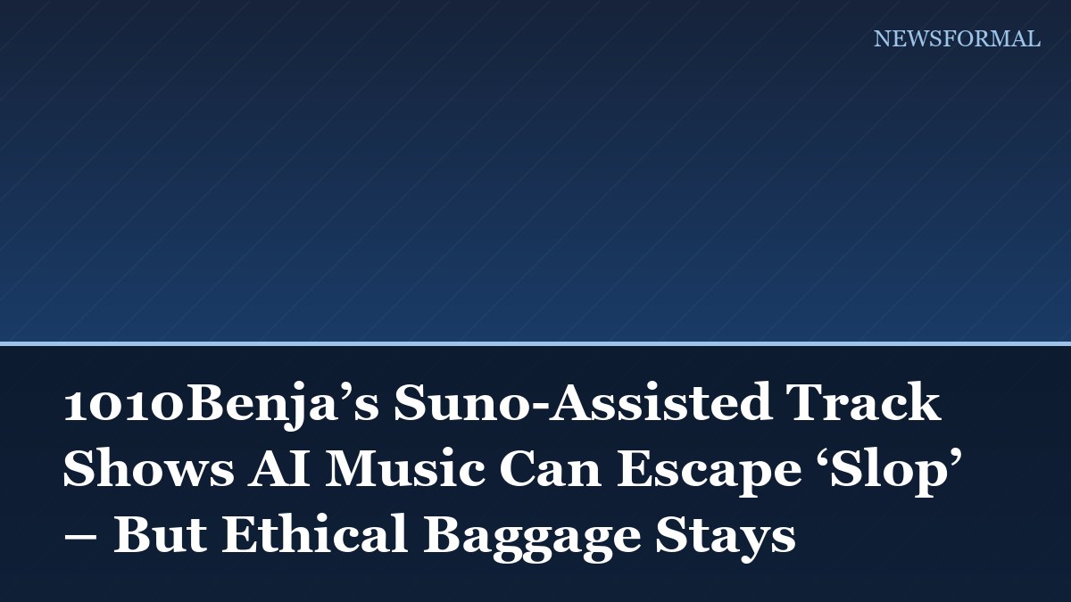 1010Benja’s Suno-Assisted Track Shows AI Music Can Escape ‘Slop’ – But Ethical Baggage Stays