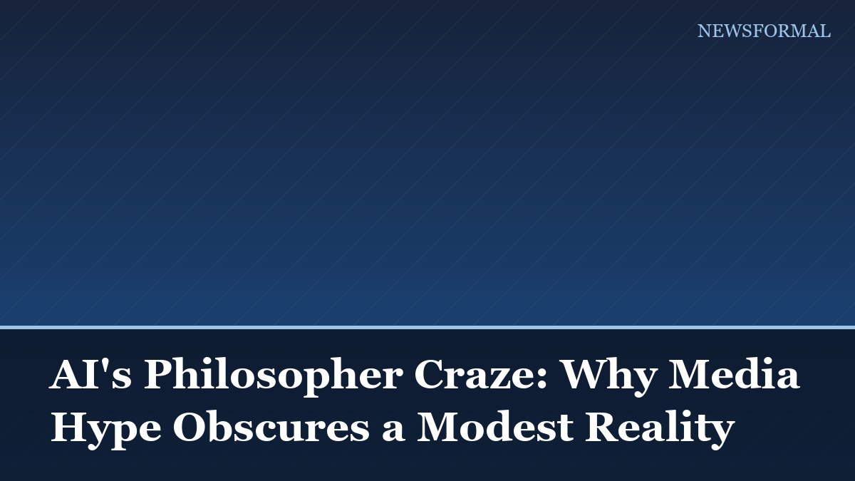 AI's Philosopher Craze: Why Media Hype Obscures a Modest Reality