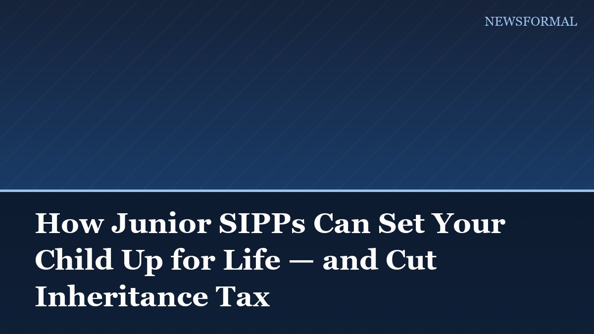 How Junior SIPPs Can Set Your Child Up for Life — and Cut Inheritance Tax