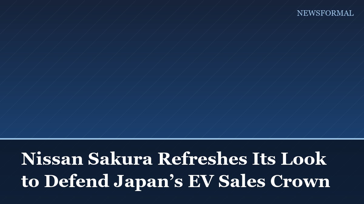 Nissan Sakura Refreshes Its Look to Defend Japan’s EV Sales Crown