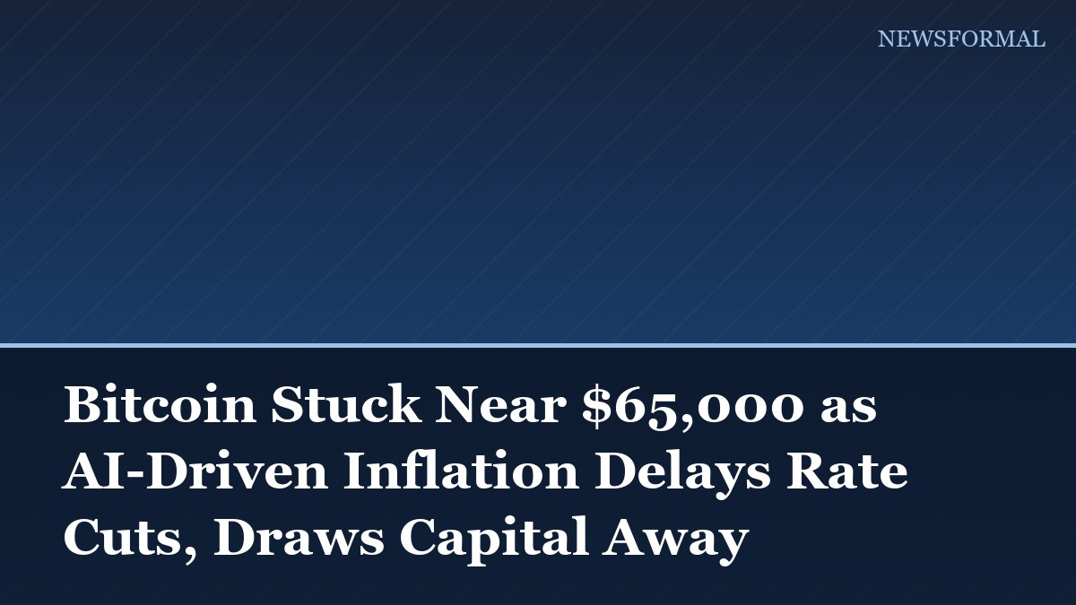 Bitcoin Stuck Near $65,000 as AI-Driven Inflation Delays Rate Cuts, Draws Capital Away