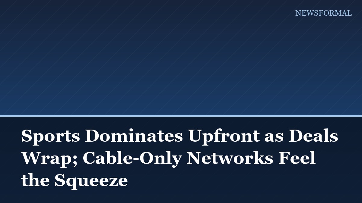 Sports Dominates Upfront as Deals Wrap; Cable-Only Networks Feel the Squeeze