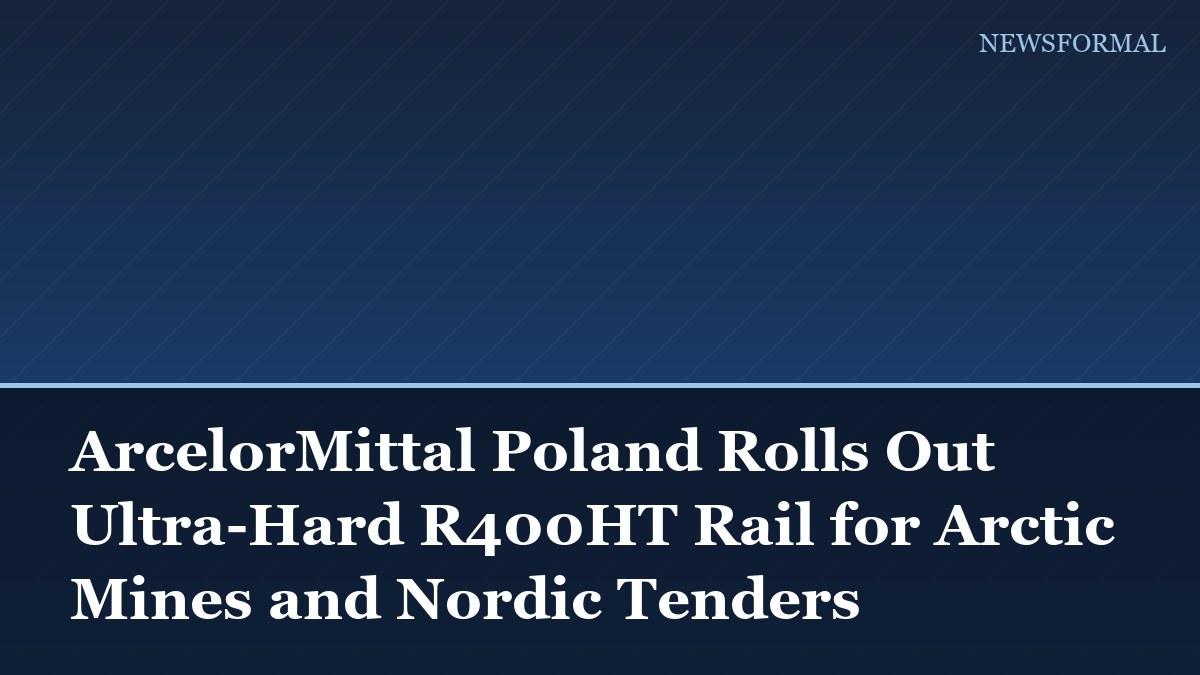 ArcelorMittal Poland Rolls Out Ultra-Hard R400HT Rail for Arctic Mines and Nordic Tenders