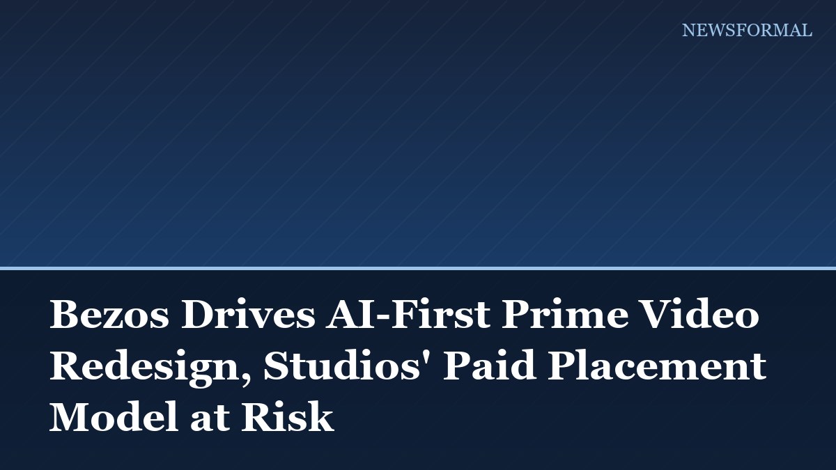 Bezos Drives AI-First Prime Video Redesign, Studios' Paid Placement Model at Risk