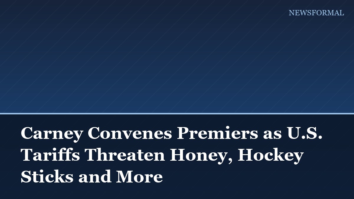 Carney Convenes Premiers as U.S. Tariffs Threaten Honey, Hockey Sticks and More