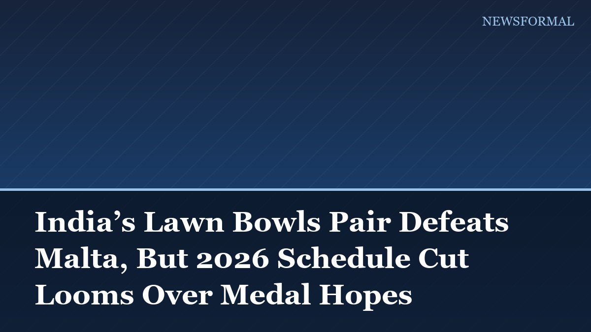 India’s Lawn Bowls Pair Defeats Malta, But 2026 Schedule Cut Looms Over Medal Hopes