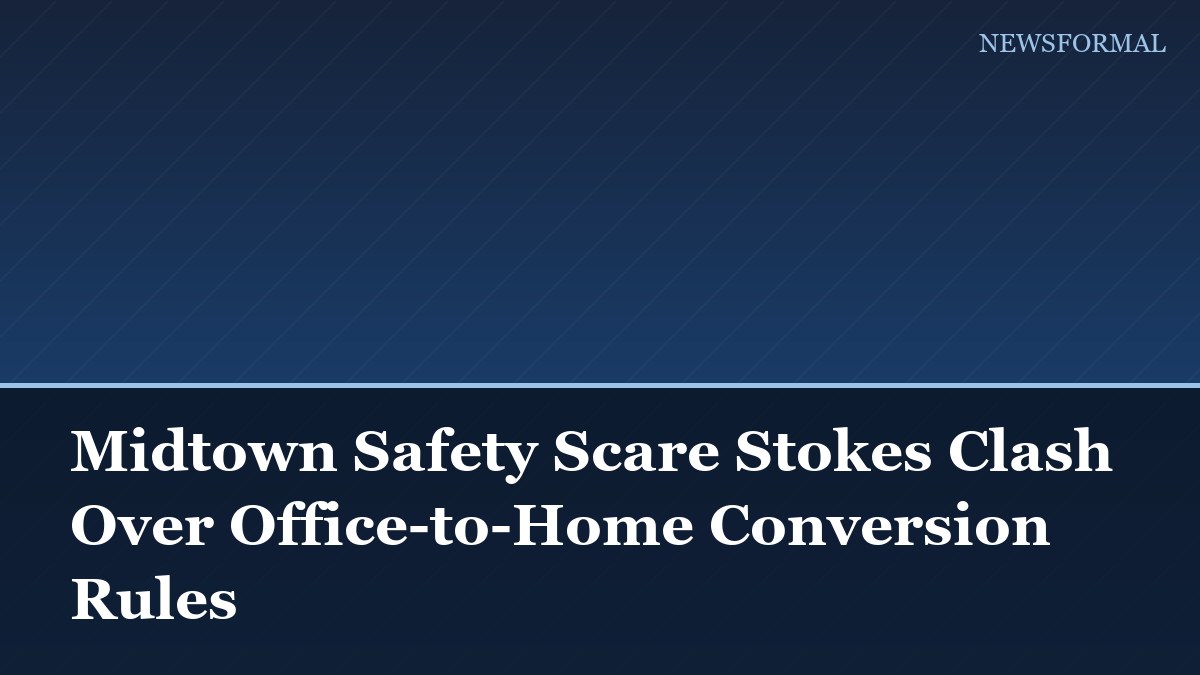 Midtown Safety Scare Stokes Clash Over Office-to-Home Conversion Rules