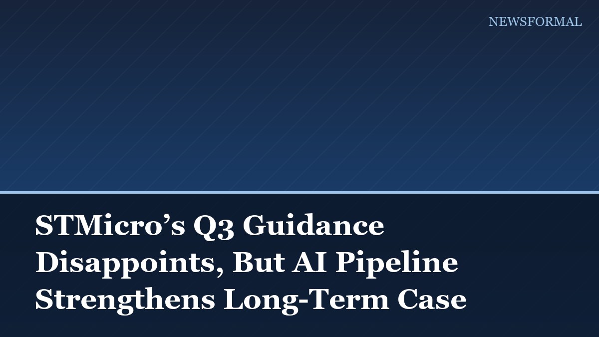 STMicro’s Q3 Guidance Disappoints, But AI Pipeline Strengthens Long-Term Case
