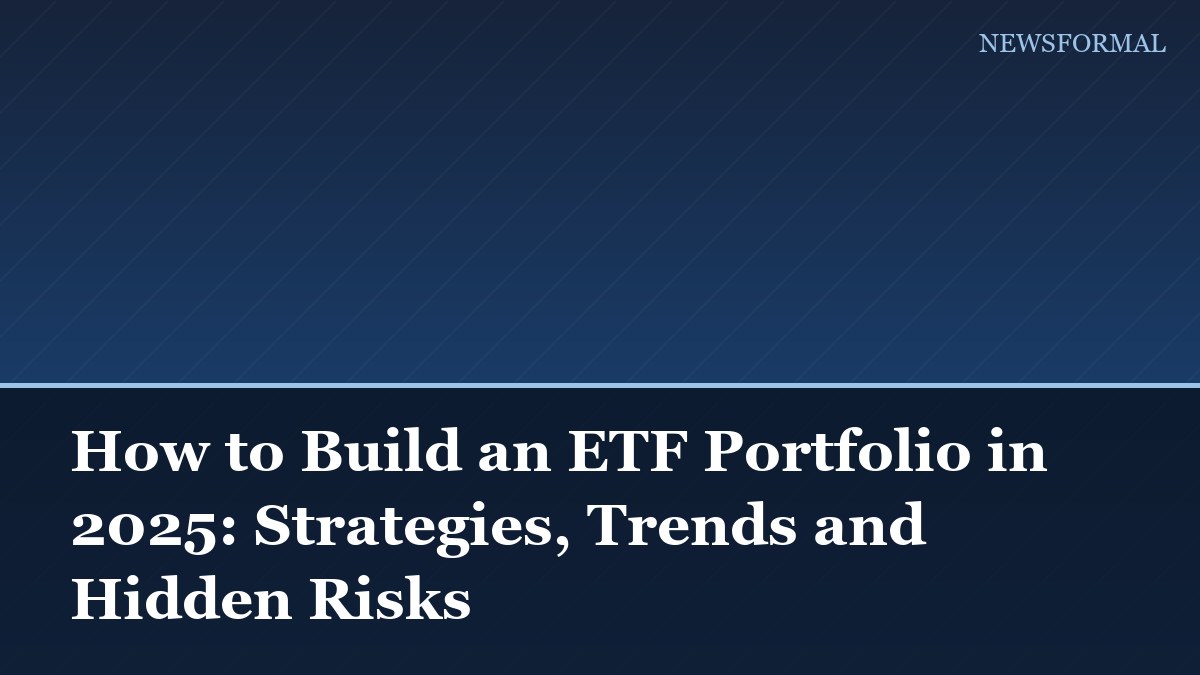 How to Build an ETF Portfolio in 2025: Strategies, Trends and Hidden Risks