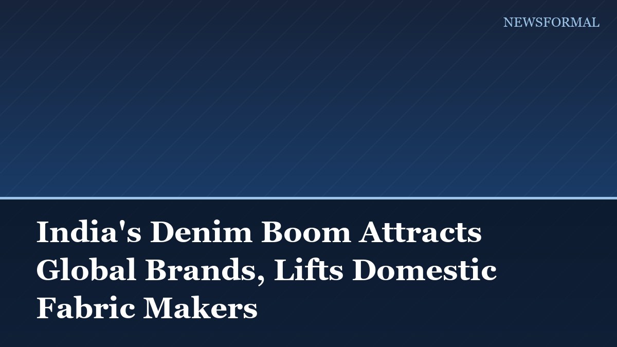 India's Denim Boom Attracts Global Brands, Lifts Domestic Fabric Makers