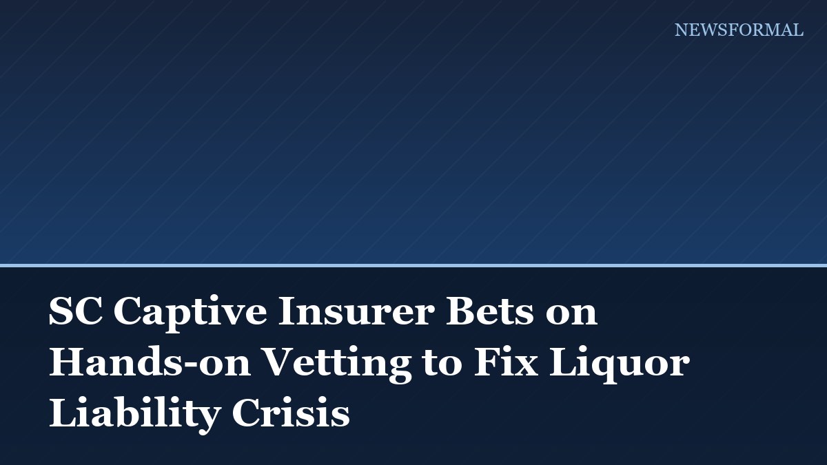 SC Captive Insurer Bets on Hands-on Vetting to Fix Liquor Liability Crisis