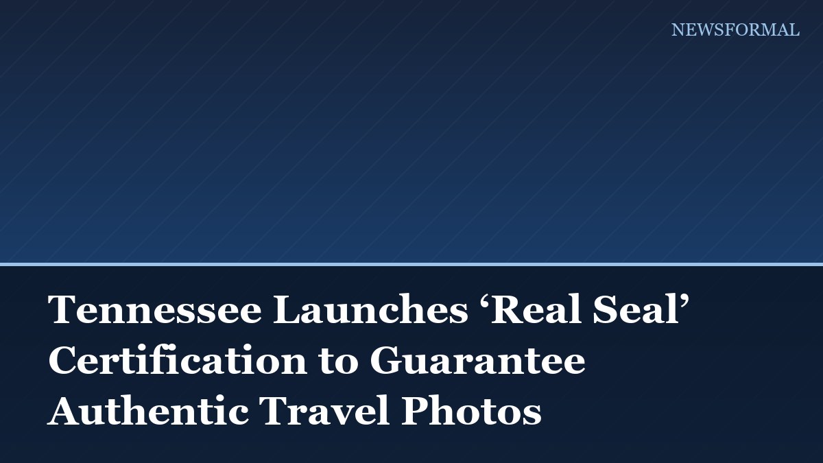 Tennessee Launches ‘Real Seal’ Certification to Guarantee Authentic Travel Photos