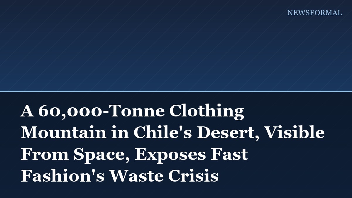 A 60,000-Tonne Clothing Mountain in Chile's Desert, Visible From Space, Exposes Fast Fashion's Waste Crisis