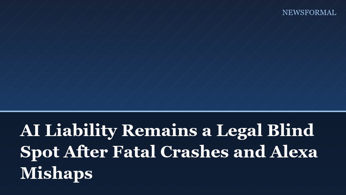 AI Liability Remains a Legal Blind Spot After Fatal Crashes and Alexa Mishaps