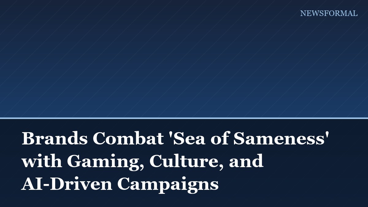 Brands Combat 'Sea of Sameness' with Gaming, Culture, and AI-Driven Campaigns