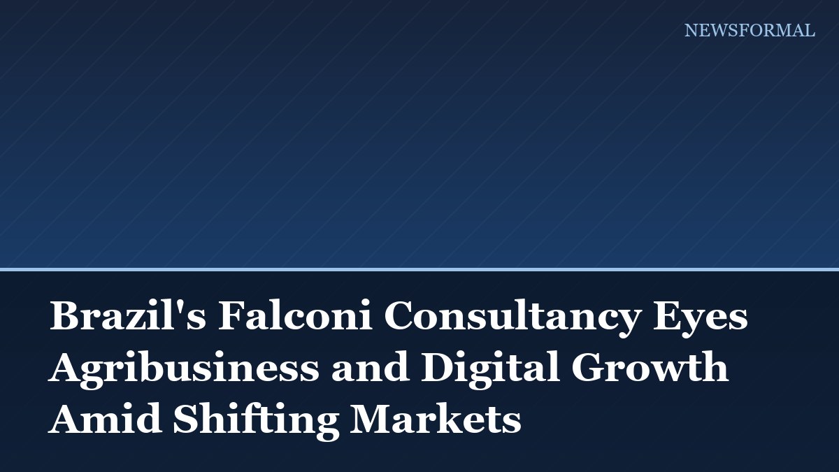 Brazil's Falconi Consultancy Eyes Agribusiness and Digital Growth Amid Shifting Markets