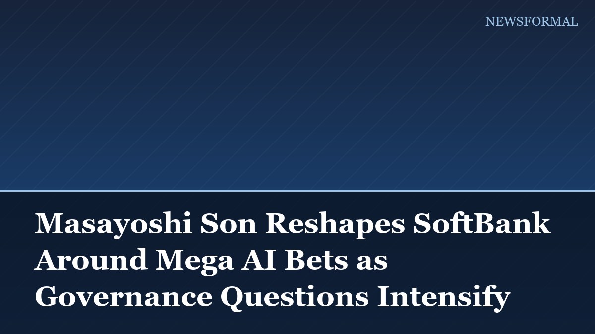 Masayoshi Son Reshapes SoftBank Around Mega AI Bets as Governance Questions Intensify