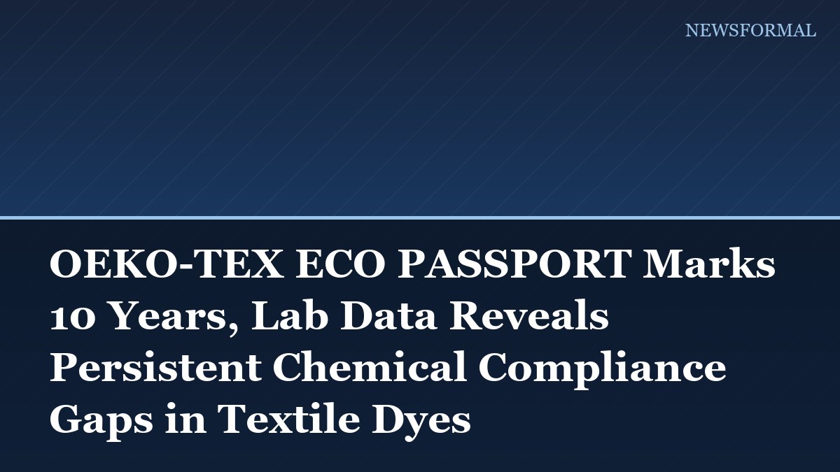 OEKO-TEX ECO PASSPORT Marks 10 Years, Lab Data Reveals Persistent Chemical Compliance Gaps in Textile Dyes
