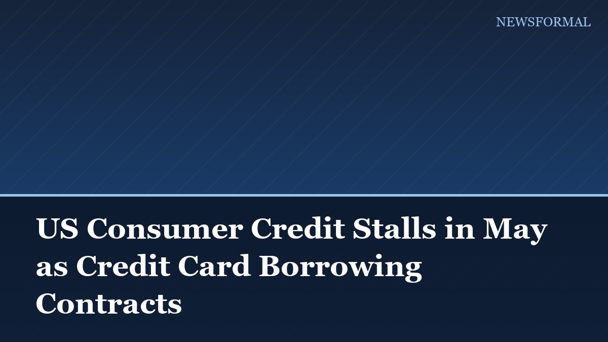 US Consumer Credit Stalls in May as Credit Card Borrowing Contracts