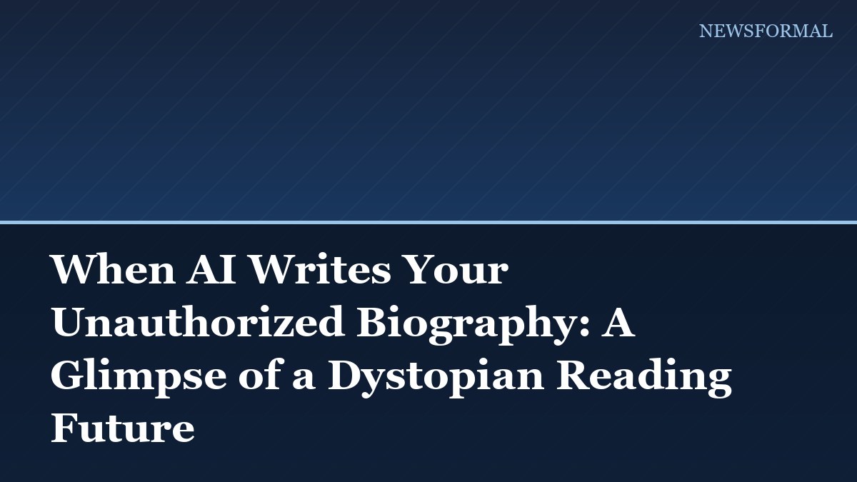 When AI Writes Your Unauthorized Biography: A Glimpse of a Dystopian Reading Future