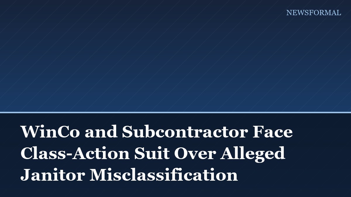WinCo and Subcontractor Face Class-Action Suit Over Alleged Janitor Misclassification