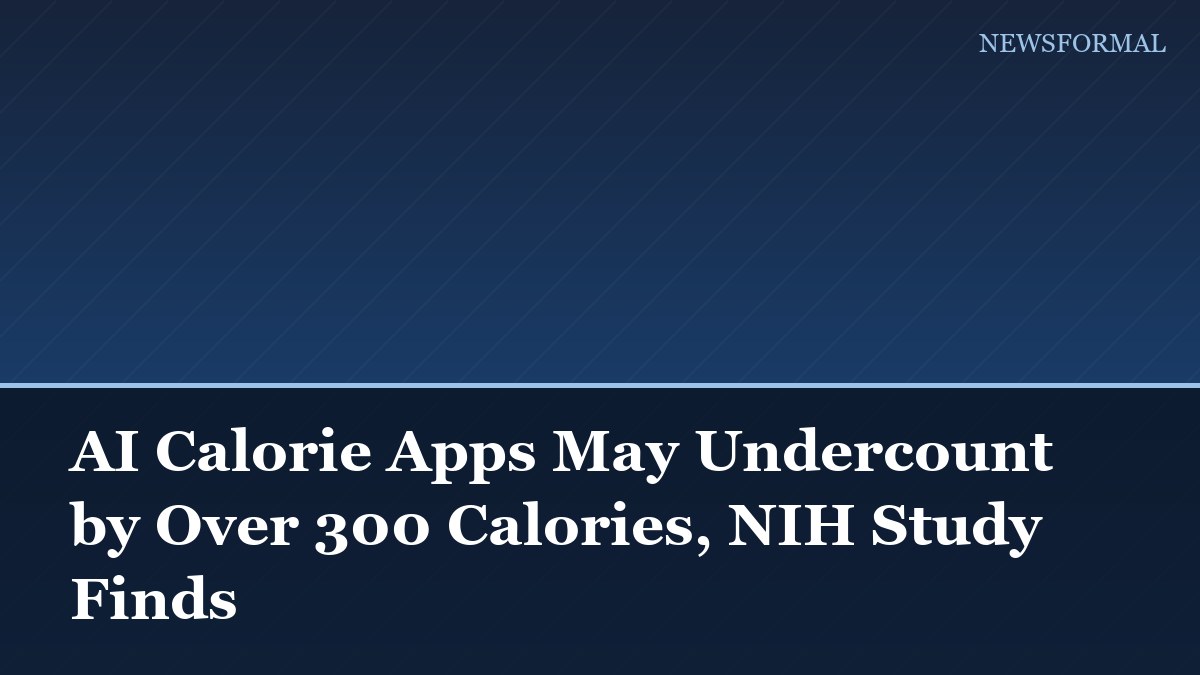 AI Calorie Apps May Undercount by Over 300 Calories, NIH Study Finds
