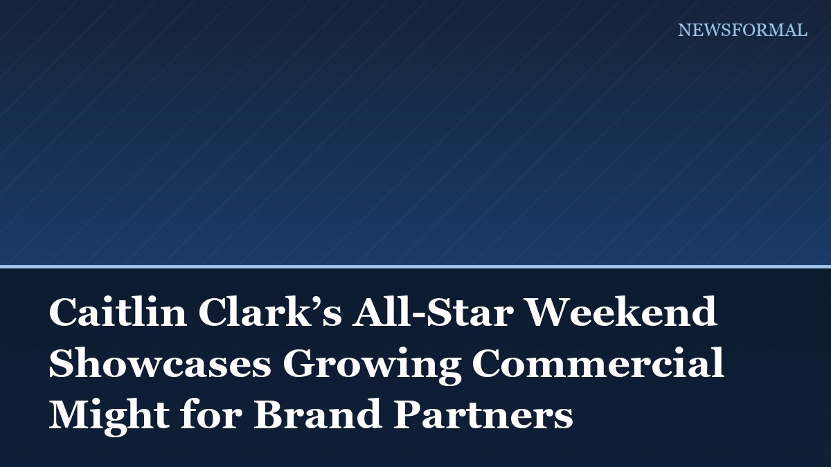 Caitlin Clark’s All-Star Weekend Showcases Growing Commercial Might for Brand Partners