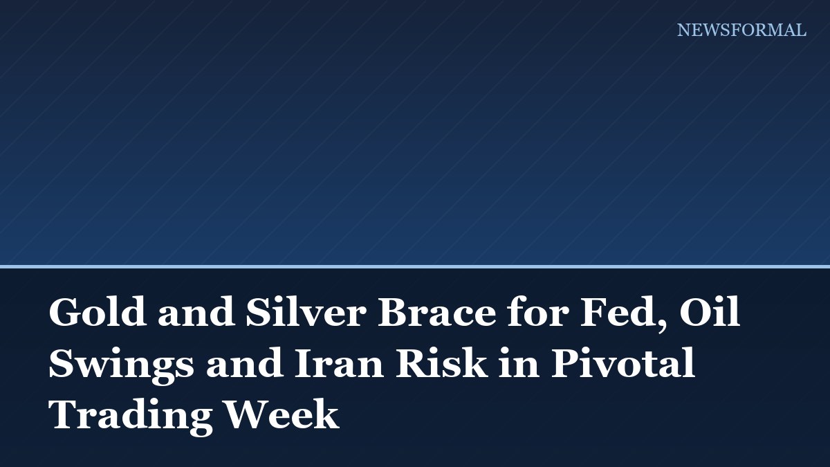 Gold and Silver Brace for Fed, Oil Swings and Iran Risk in Pivotal Trading Week