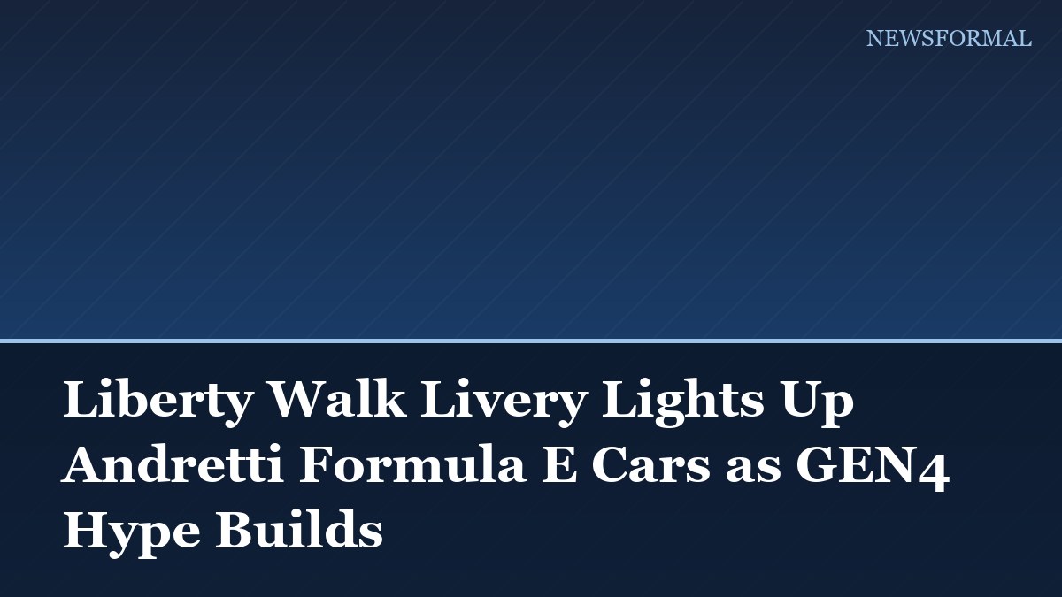 Liberty Walk Livery Lights Up Andretti Formula E Cars as GEN4 Hype Builds