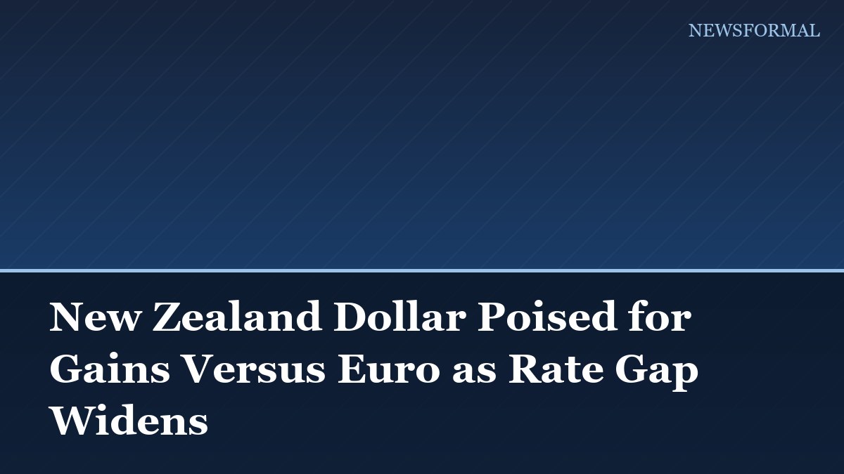 New Zealand Dollar Poised for Gains Versus Euro as Rate Gap Widens