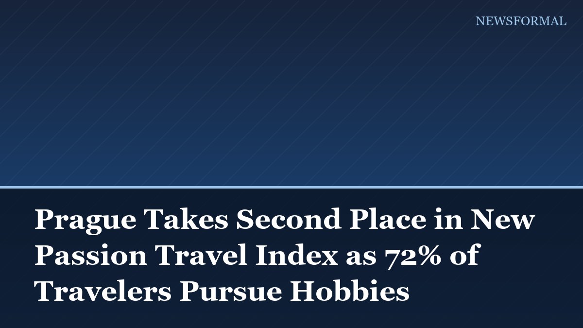 Prague Takes Second Place in New Passion Travel Index as 72% of Travelers Pursue Hobbies
