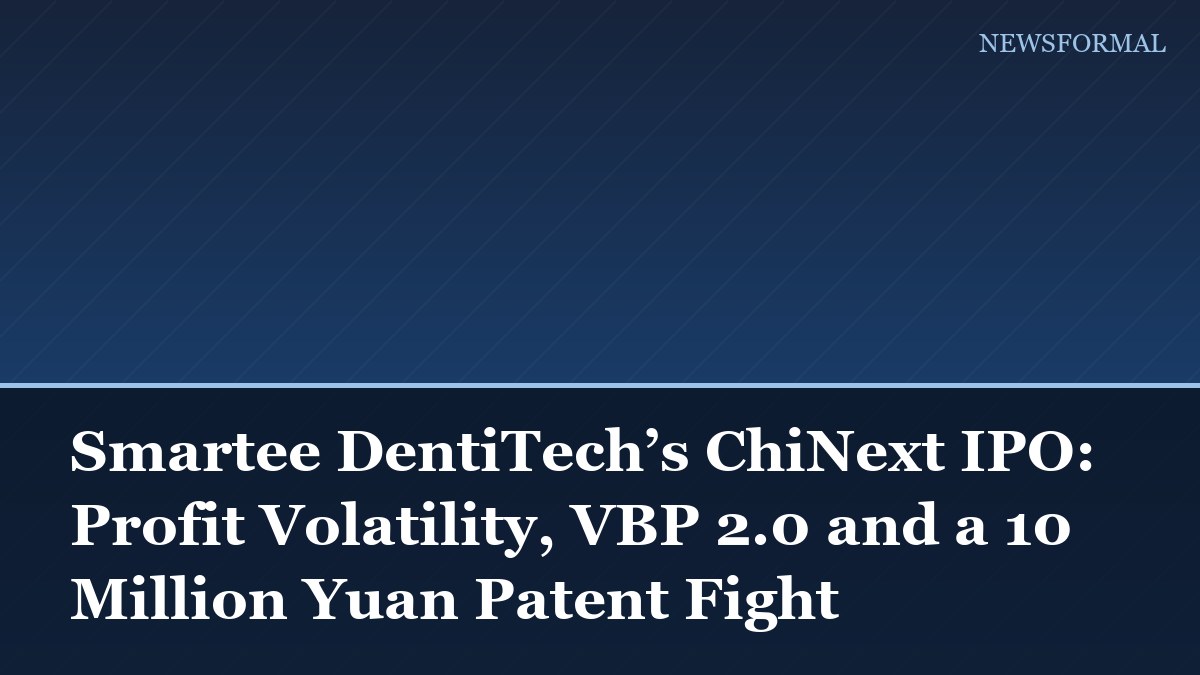 Smartee DentiTech’s ChiNext IPO: Profit Volatility, VBP 2.0 and a 10 Million Yuan Patent Fight