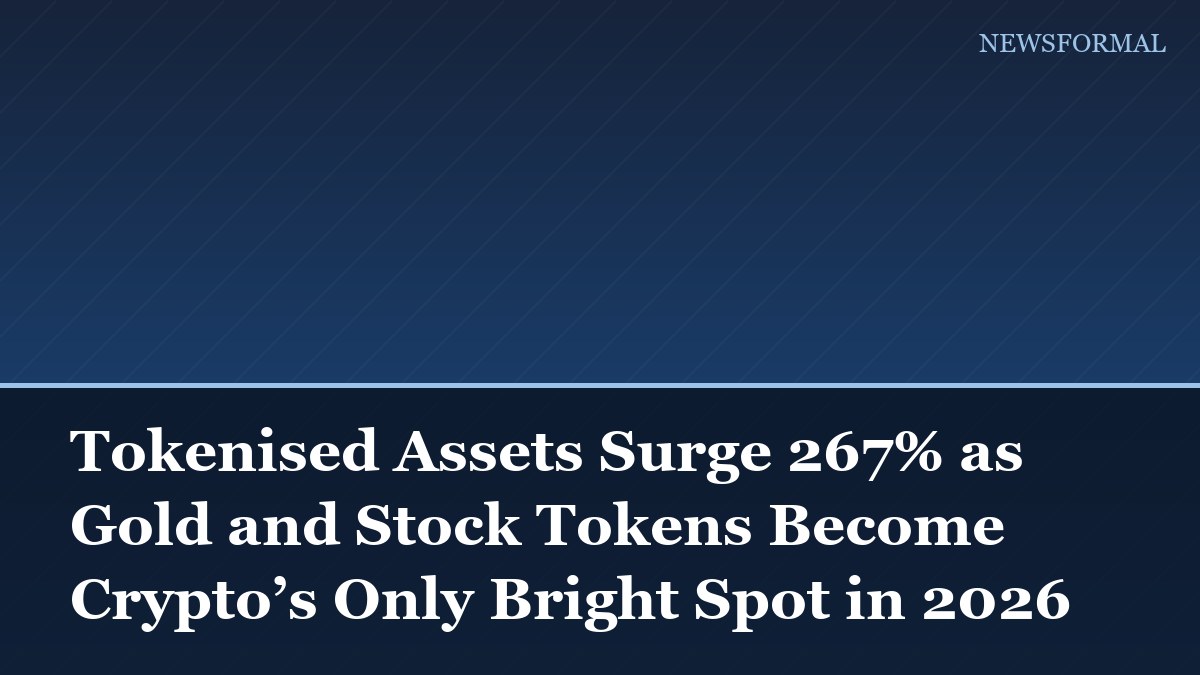 Tokenised Assets Surge 267% as Gold and Stock Tokens Become Crypto’s Only Bright Spot in 2026