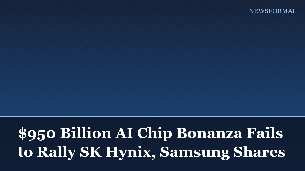 $950 Billion AI Chip Bonanza Fails to Rally SK Hynix, Samsung Shares