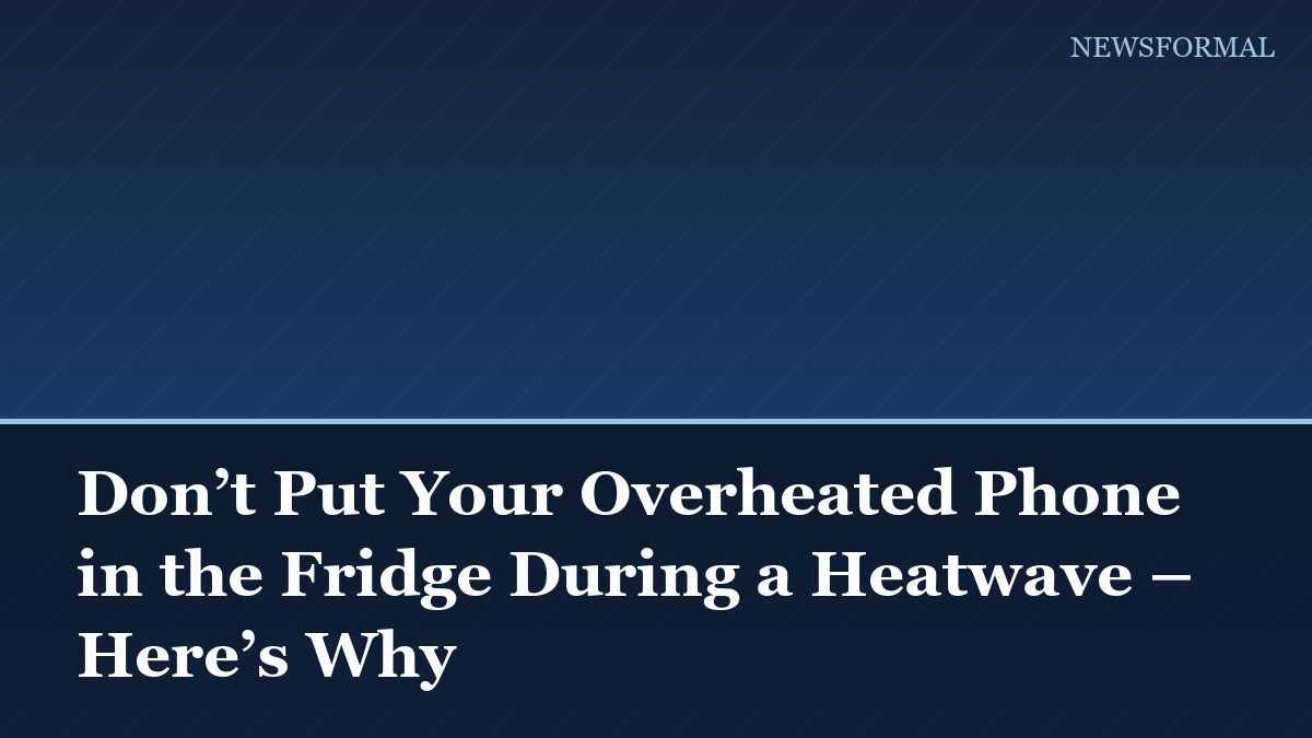 Don’t Put Your Overheated Phone in the Fridge During a Heatwave – Here’s Why