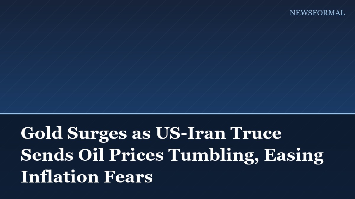 Gold Surges as US-Iran Truce Sends Oil Prices Tumbling, Easing Inflation Fears