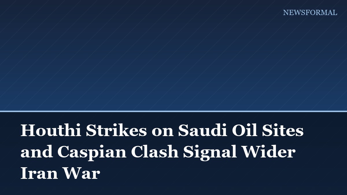 Houthi Strikes on Saudi Oil Sites and Caspian Clash Signal Wider Iran War