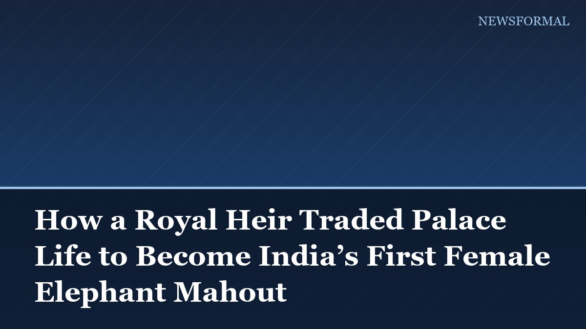 How a Royal Heir Traded Palace Life to Become India’s First Female Elephant Mahout