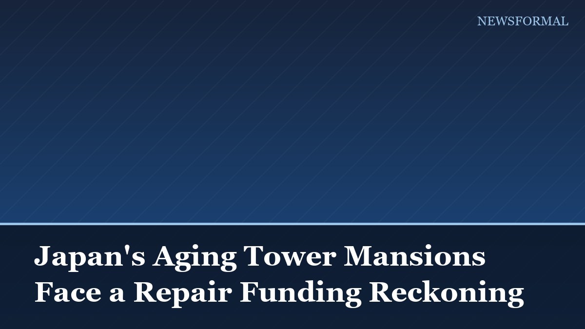Japan's Aging Tower Mansions Face a Repair Funding Reckoning
