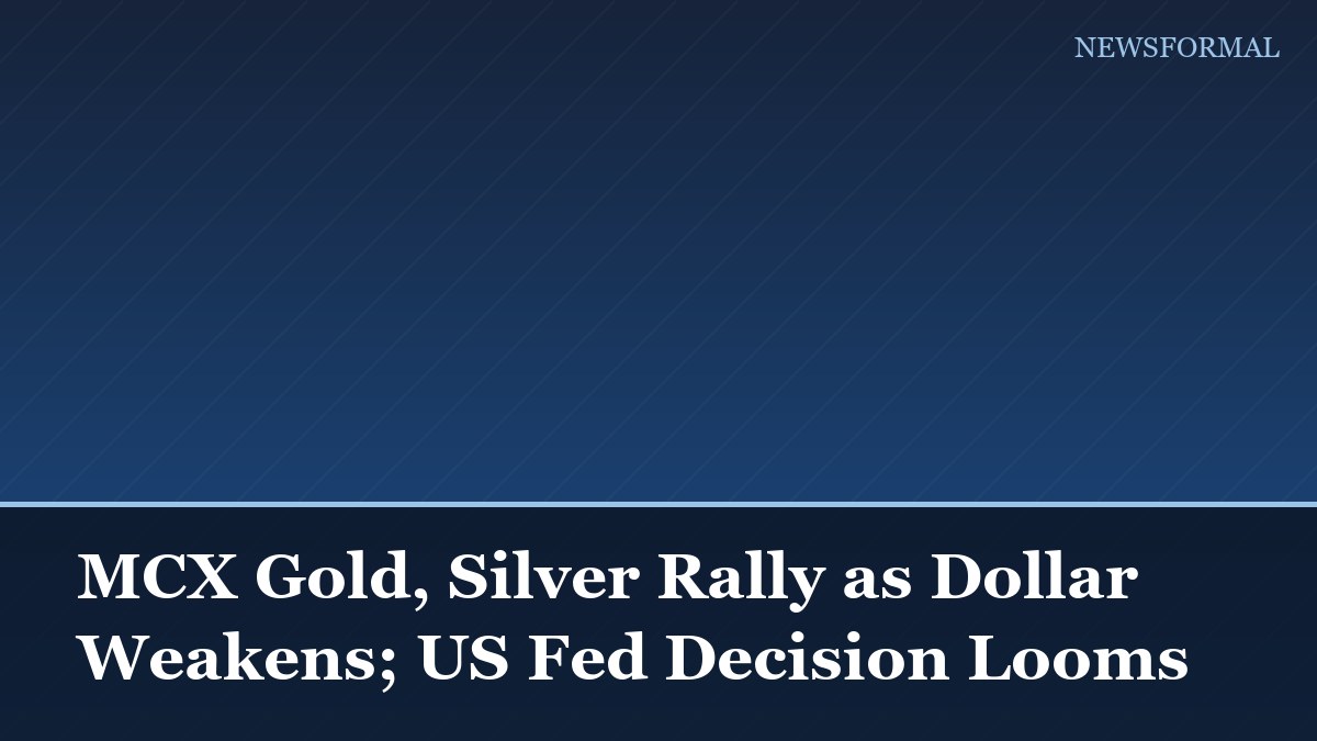 MCX Gold, Silver Rally as Dollar Weakens; US Fed Decision Looms