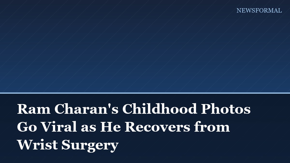 Ram Charan's Childhood Photos Go Viral as He Recovers from Wrist Surgery