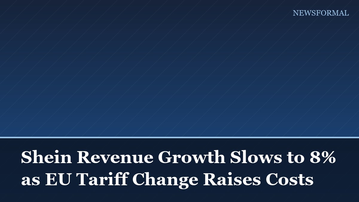 Shein Revenue Growth Slows to 8% as EU Tariff Change Raises Costs